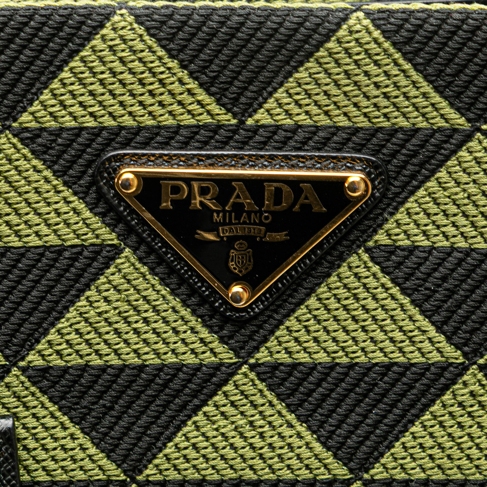 Pre-Loved Prada Jacquard Triangolo Symbole Shopping Tote - Picture 8 of 12